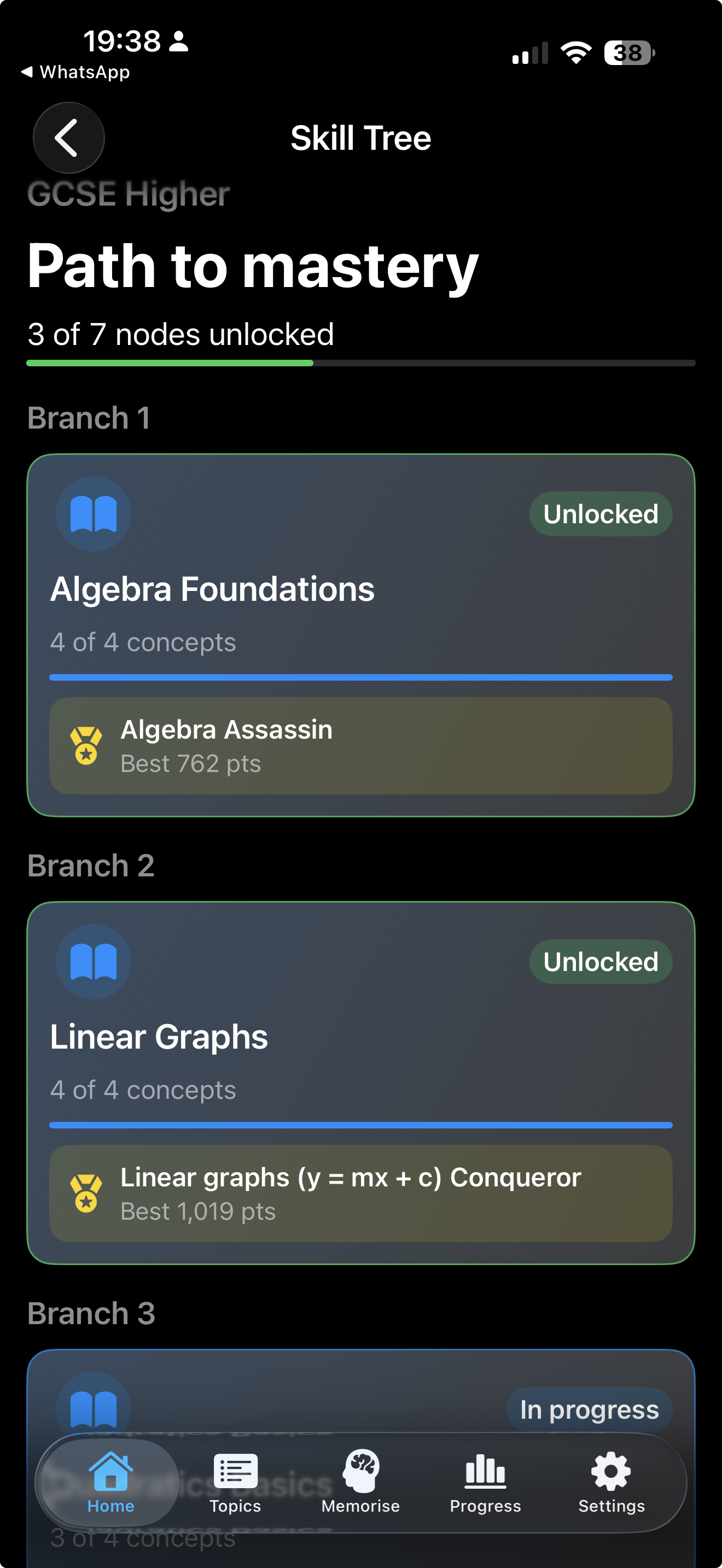 Quadratic explorer with adjustable parameters